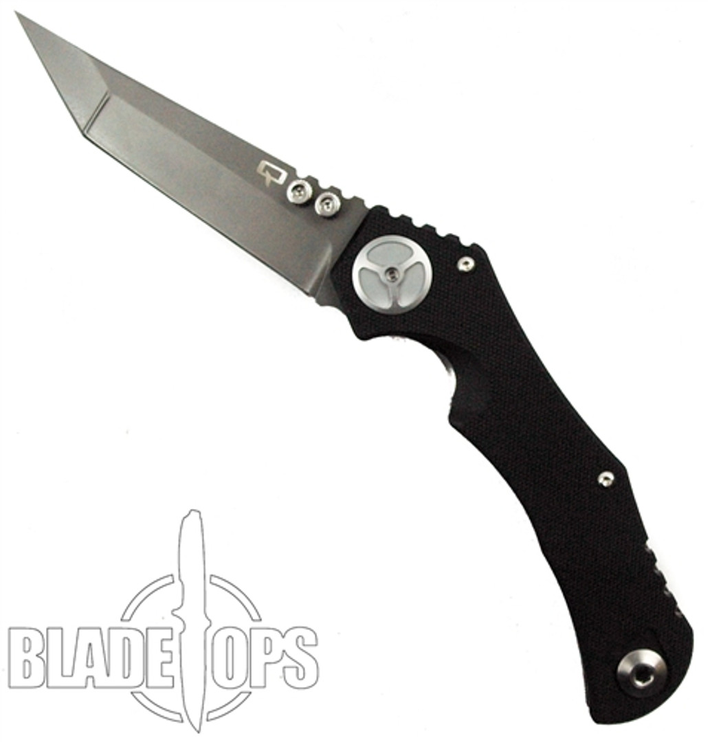 Quartermaster Knives Sonny Crockett QSE-3MV Frame Lock Knife, DLC Black