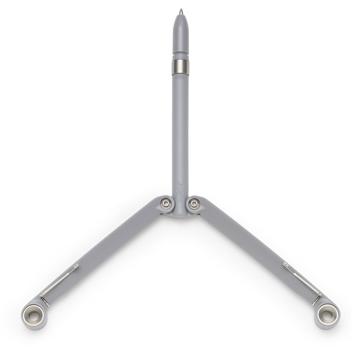 Spyderco BaliYo YCN101 Grey Balisong Butterfly Pen, Grey Body OPEN VIEW