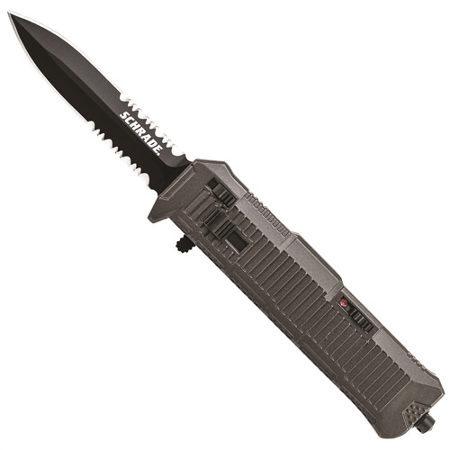 Schrade SCHOTF8BS OTF Assist Knife, Spear Point Combo Blade