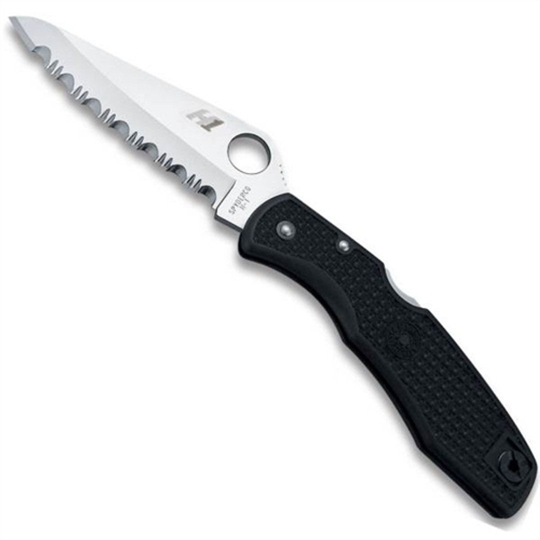 Spyderco Pacific Salt Lockback Knife, H1 Steel Spyderedge Blade