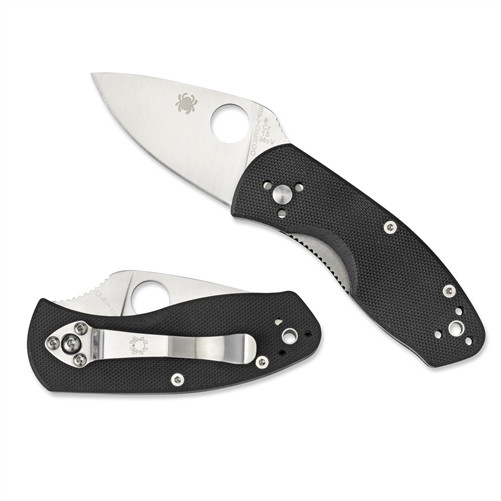 Spyderco C148GP Ambitious Folder Knife, Satin Blade