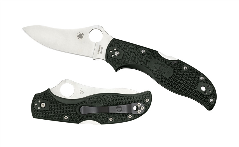 Spyderco C90PGRE2 British Racing Green Stretch 2 Folder Knife, ZDP