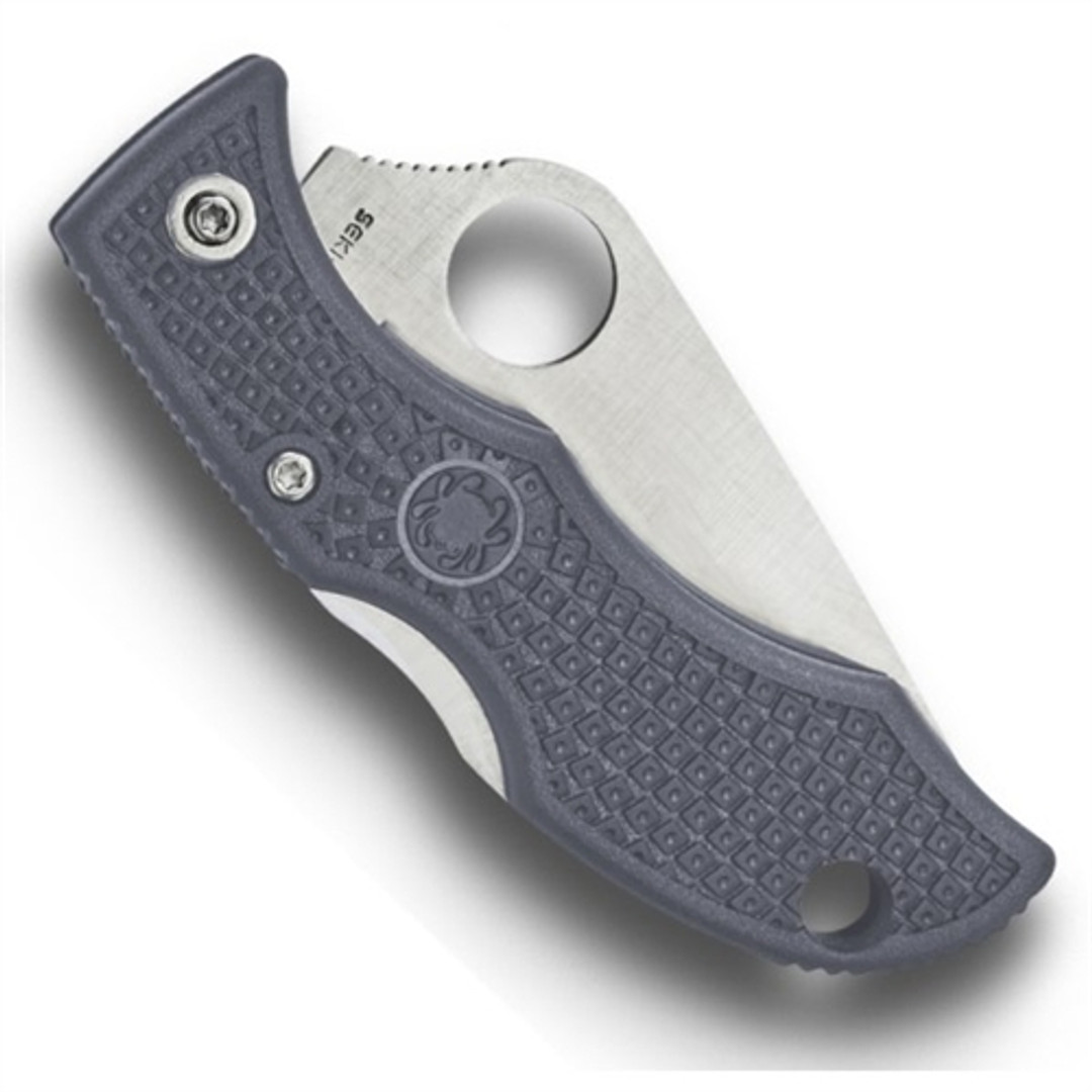 Spyderco Ladybug 3 Grey FRN Knife, Aogami Super Blue Steel