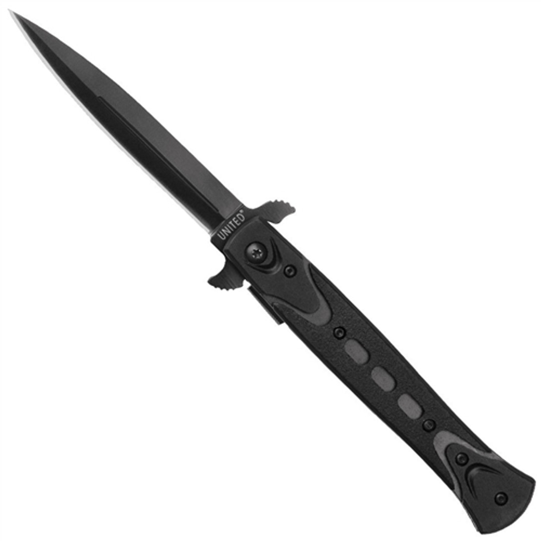 United Cutlery UC2885 Mini Rampage Spring Assist Knife. Black Blade