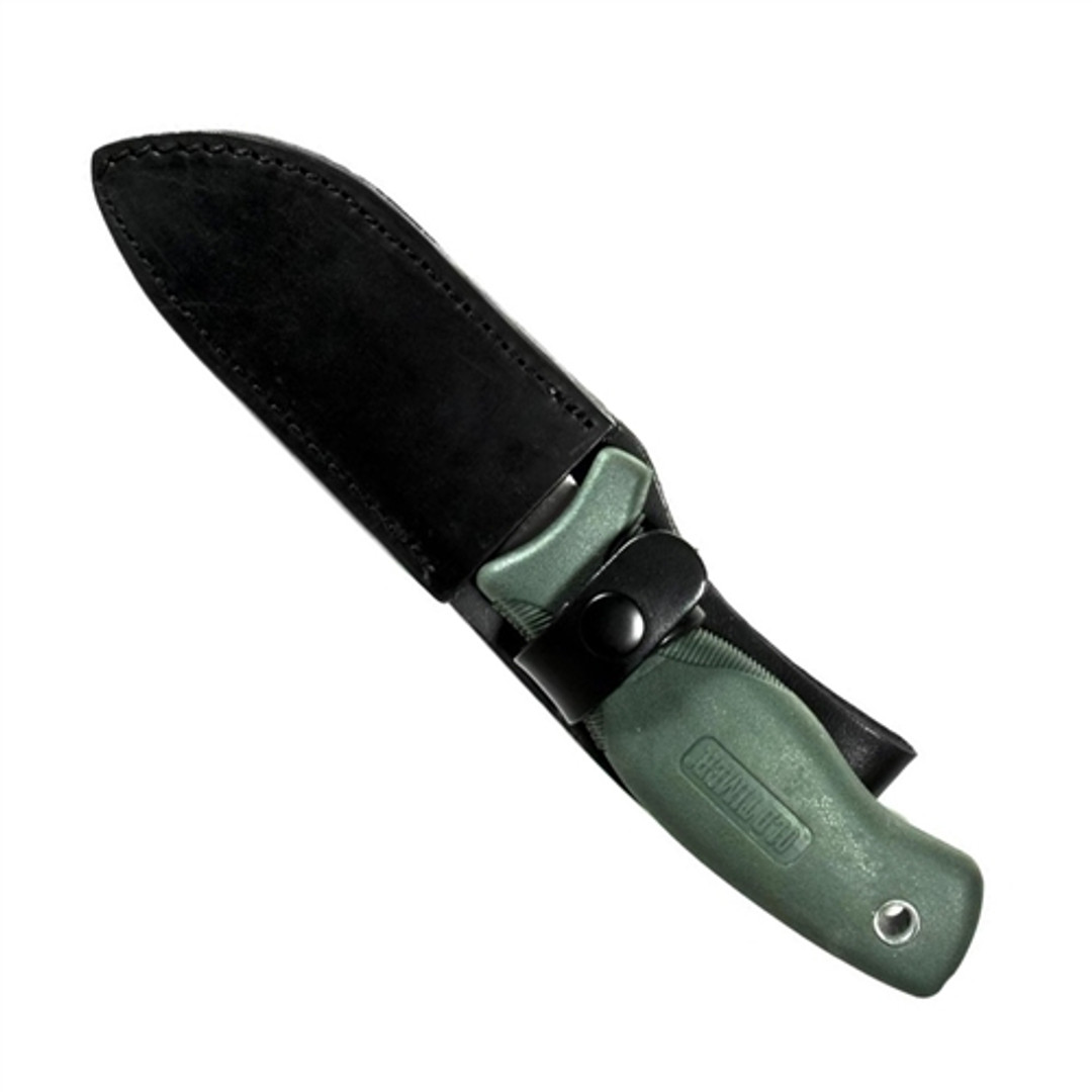 Schrade Old Timer 1143OT Safe-T-Grip Blade Runner Fixed Blade Hunting Knife, Green Handle