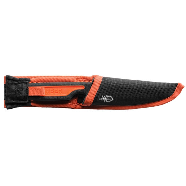 Gerber 31-003006 Black/Orange Vital Fixed Blade Knife, Satin Exchangeable Blade