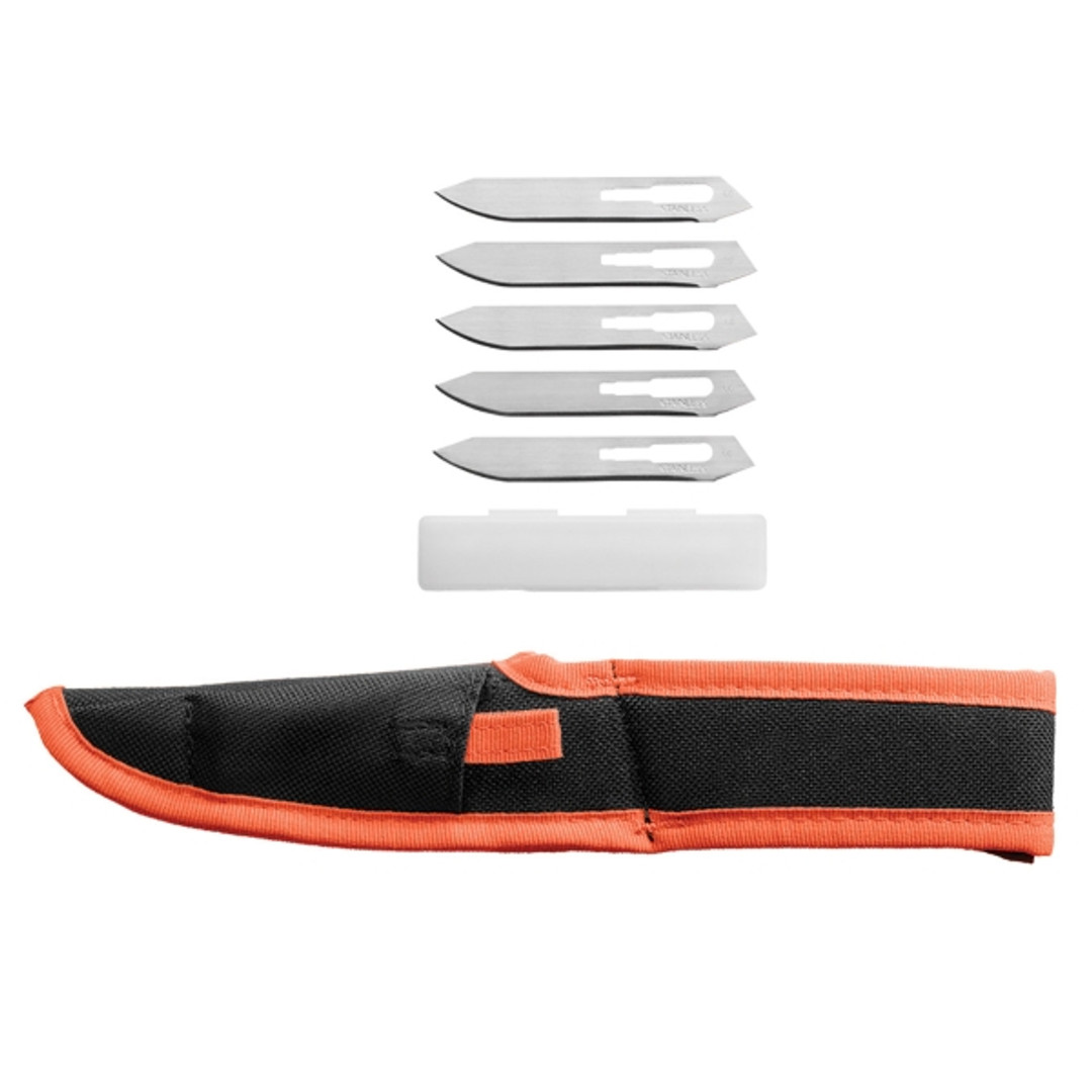Gerber 31-003006 Black/Orange Vital Fixed Blade Knife, Satin Exchangeable Blade