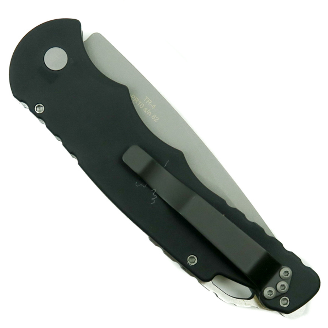 Pro-Tech TR-4.B2 Tactical Response 4 Auto Knife, 154CM Blasted Combo Blade