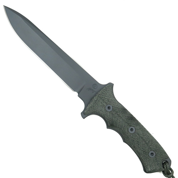 Chris Reeve GB7-1000 Green Beret 7" Micarta Fixed Blade Knife, Magnacut Dark Grey Blade