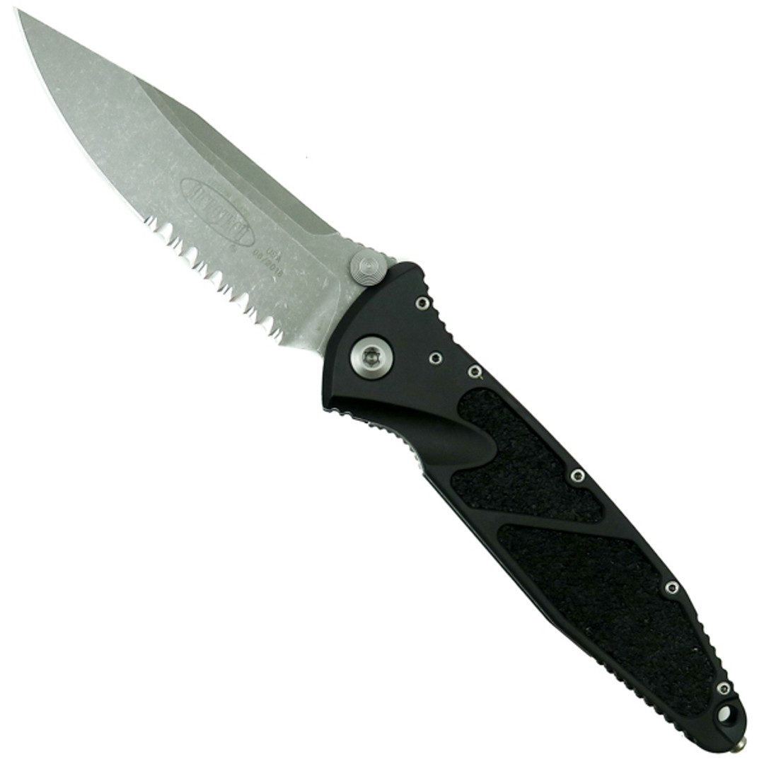 Microtech 160-11AP Socom Elite S/E Folder Knife, Apocalyptic Stonewash Combo Blade