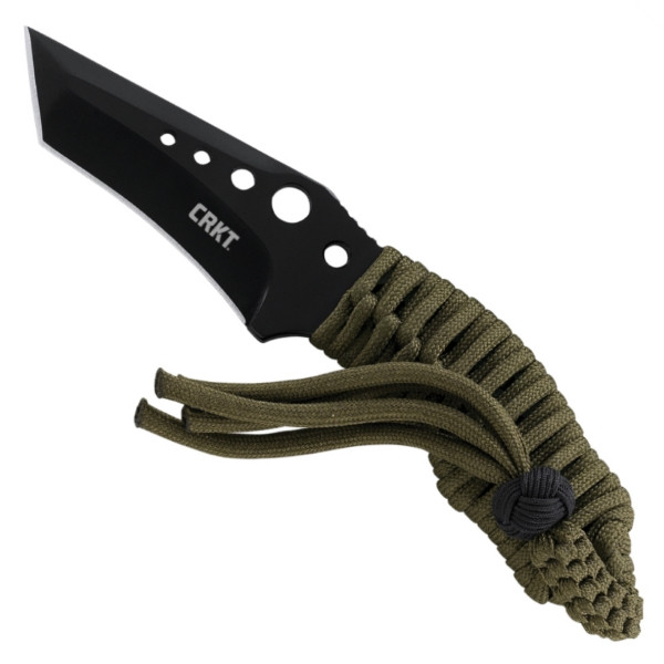 CRKT 2030CW OD Green Triumph N.E.C.K. Tanto Fixed Blade Knife