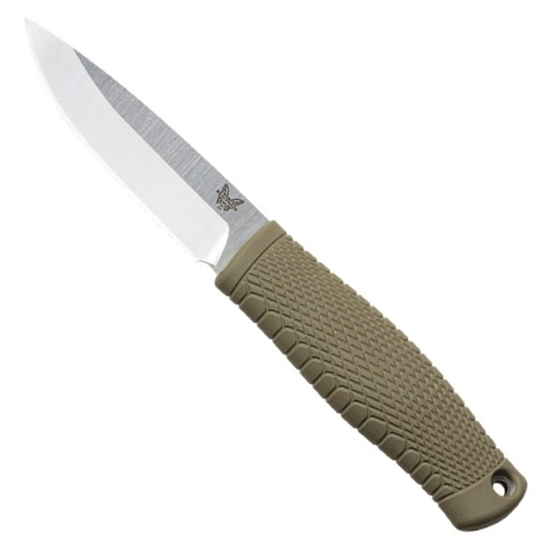 Benchmade 200 OD Green Puukko Fixed Blade Knife, CPM-3V Satin Blade