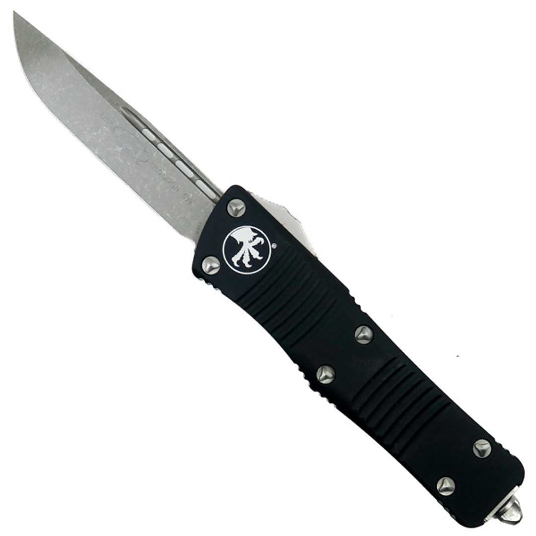 Microtech Troodon OTF Auto Knife, Apocalyptic Stonewash Blade