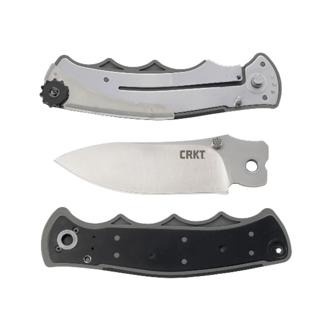 CRKT Monashee Field Strip Flipper Knife, Satin Blade