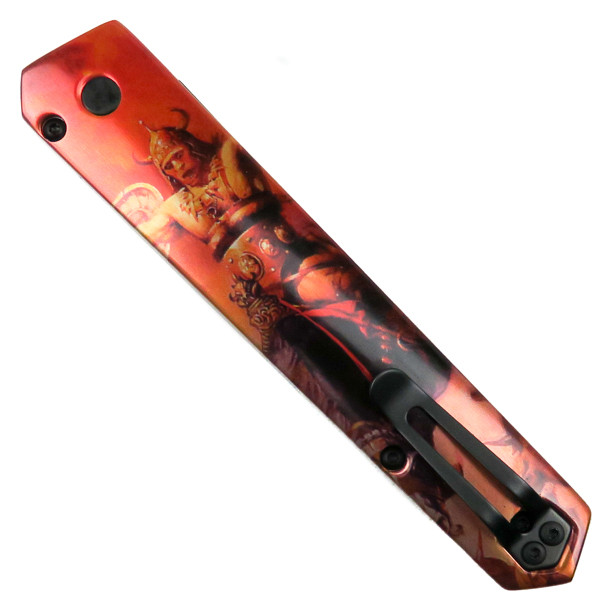 Boker Frazetta Berserker Kwaiken Auto Knife, Black Blade [Exclusive]