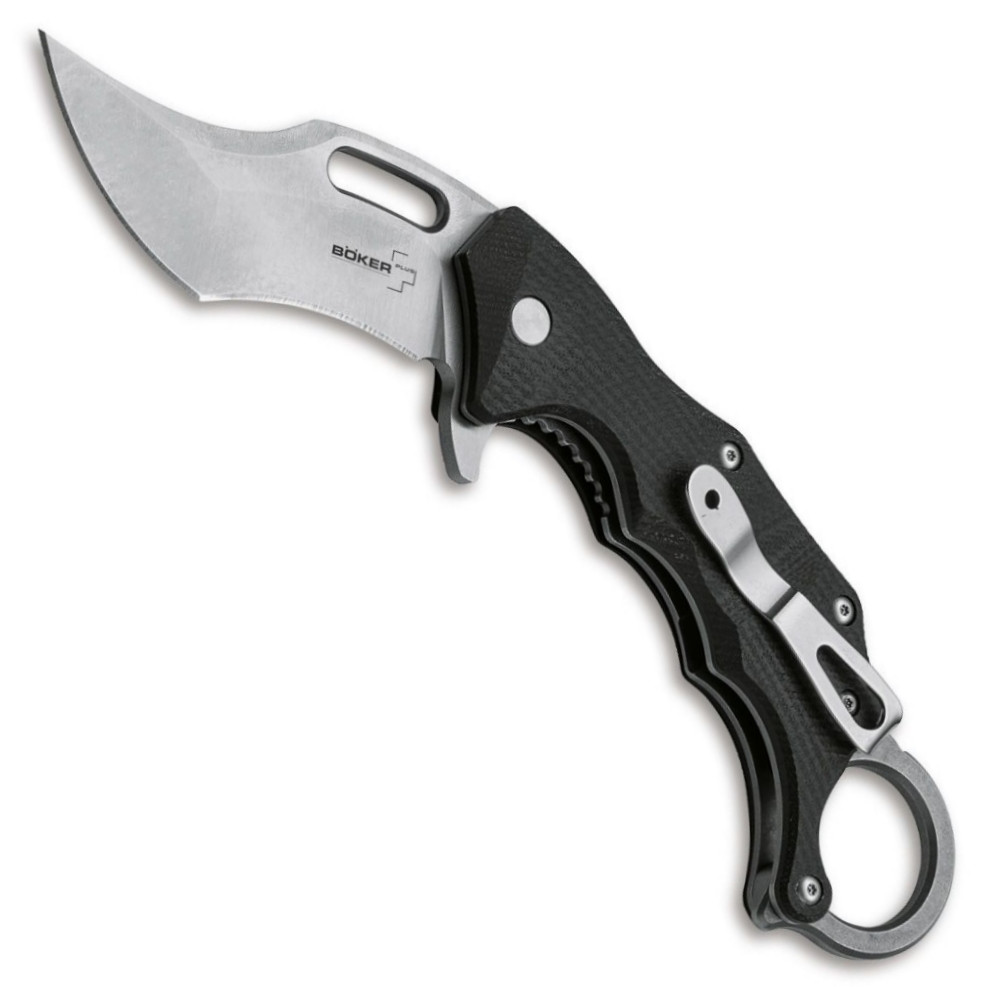 Boker Plus Wildcat XL Karambit Flipper Knife, Satin Blade