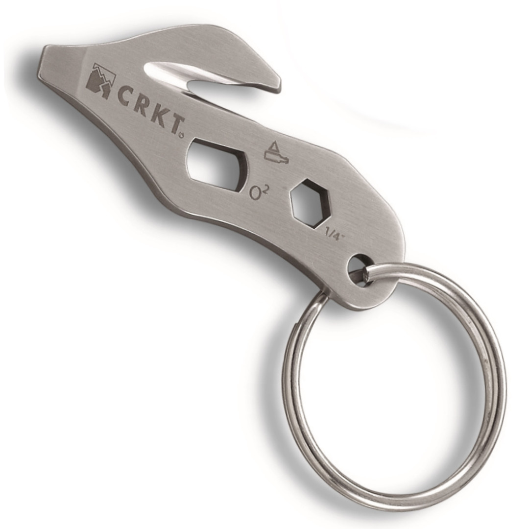 CRKT K.E.R.T Keychain Multi-Tool, Satin Finish