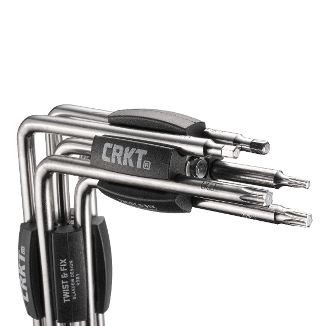 CRKT Twist & Fix Torx/Hex Tools, Black Handles
