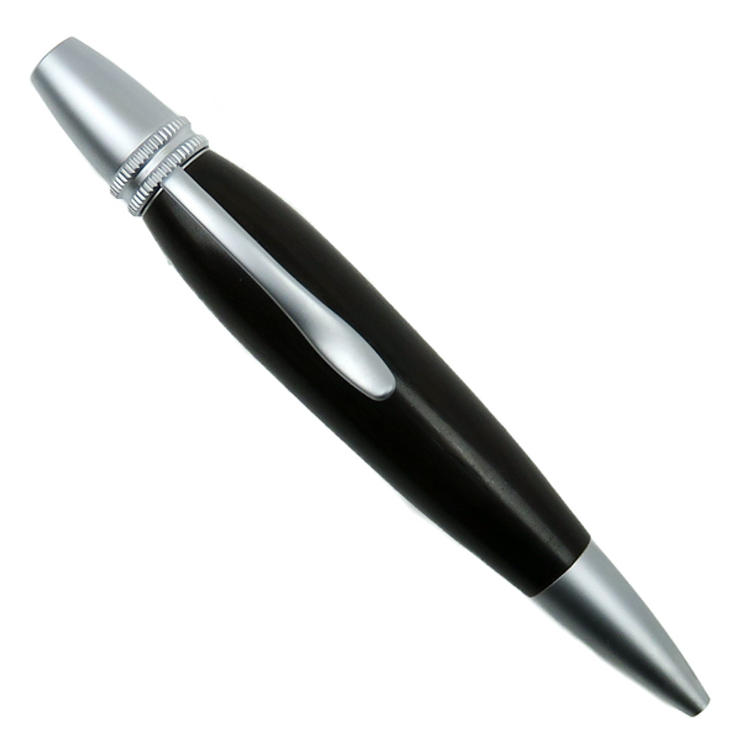 Loki Tool Ebony Ursa Minor Pen, Satin Finish Front View