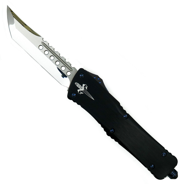 Marfione Custom Combat Troodon Hellhound OTF Auto Knife, Mirror Blade