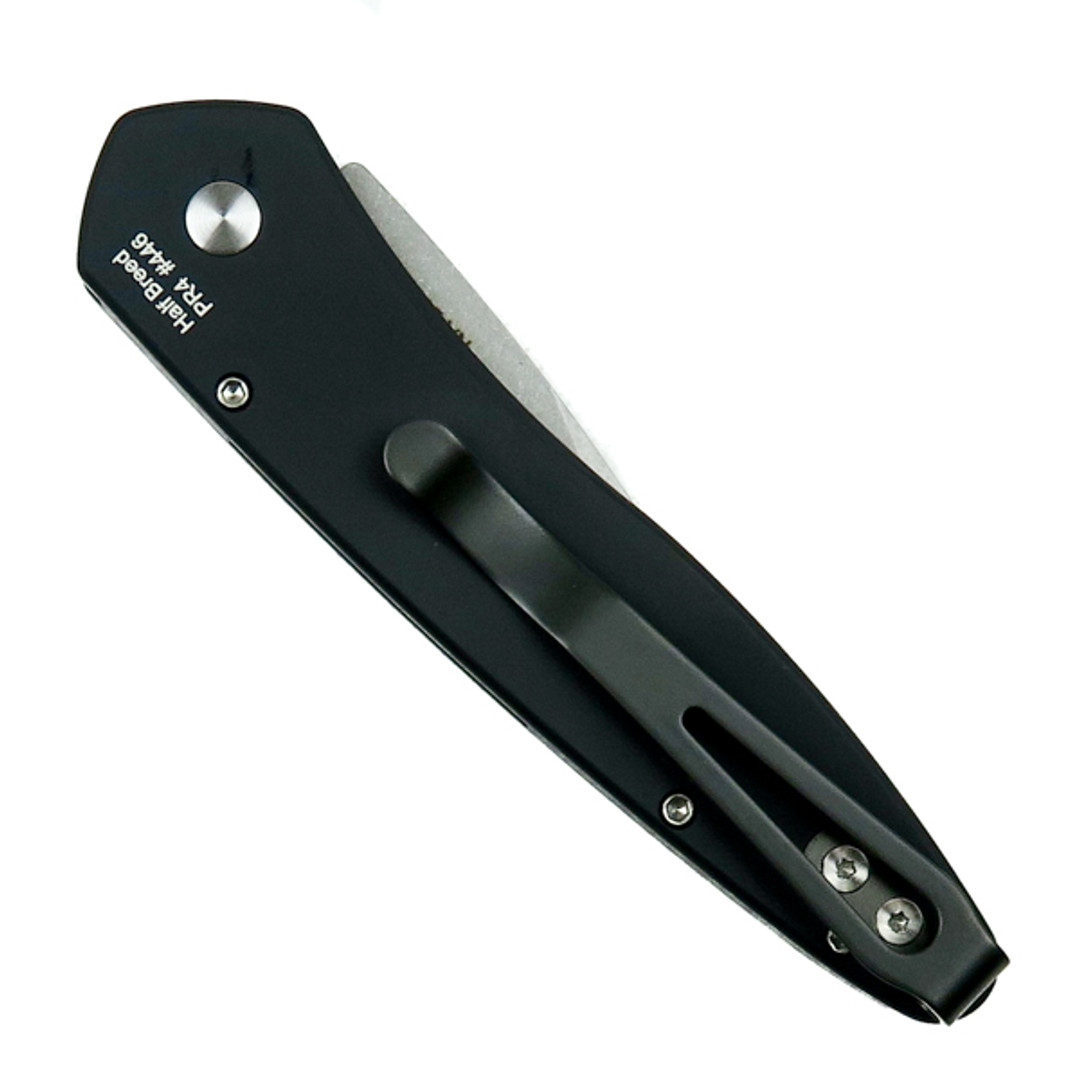 Pro-Tech Tuxedo Half Breed Auto Knife, Back Closed View