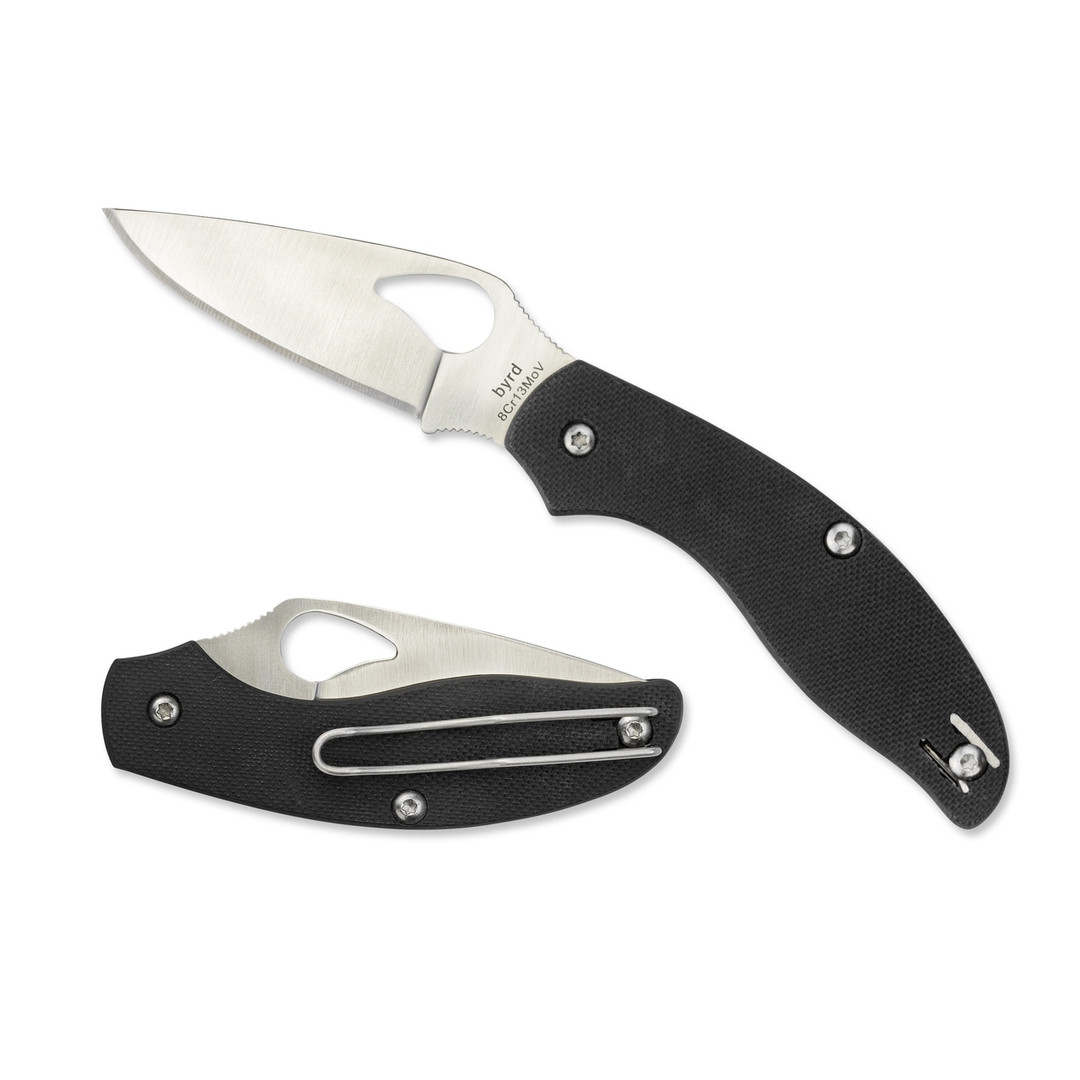 Byrd Tern Slip Joint Folder Knife, Satin Blade REAR VIEW