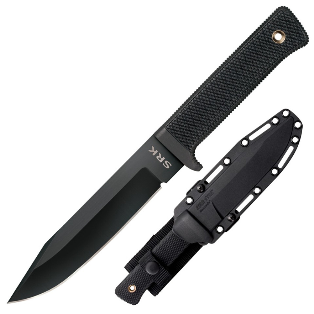 Cold Steel S.R.K. Fixed Blade Knife, SK-5 Blade SHEATH VIEW