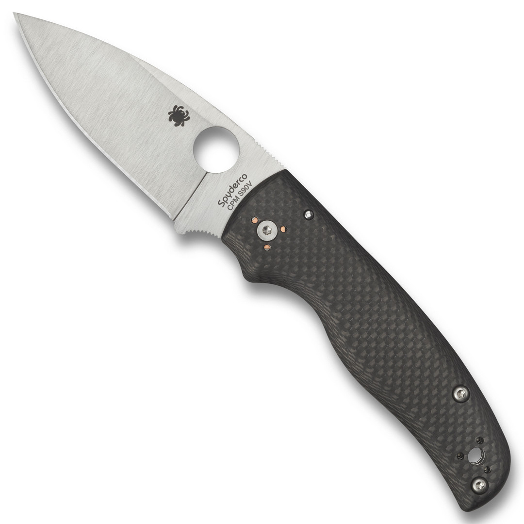 Spyderco Sprint Run Shaman Carbon Fiber Folder Knife, CPM-S90V Blade