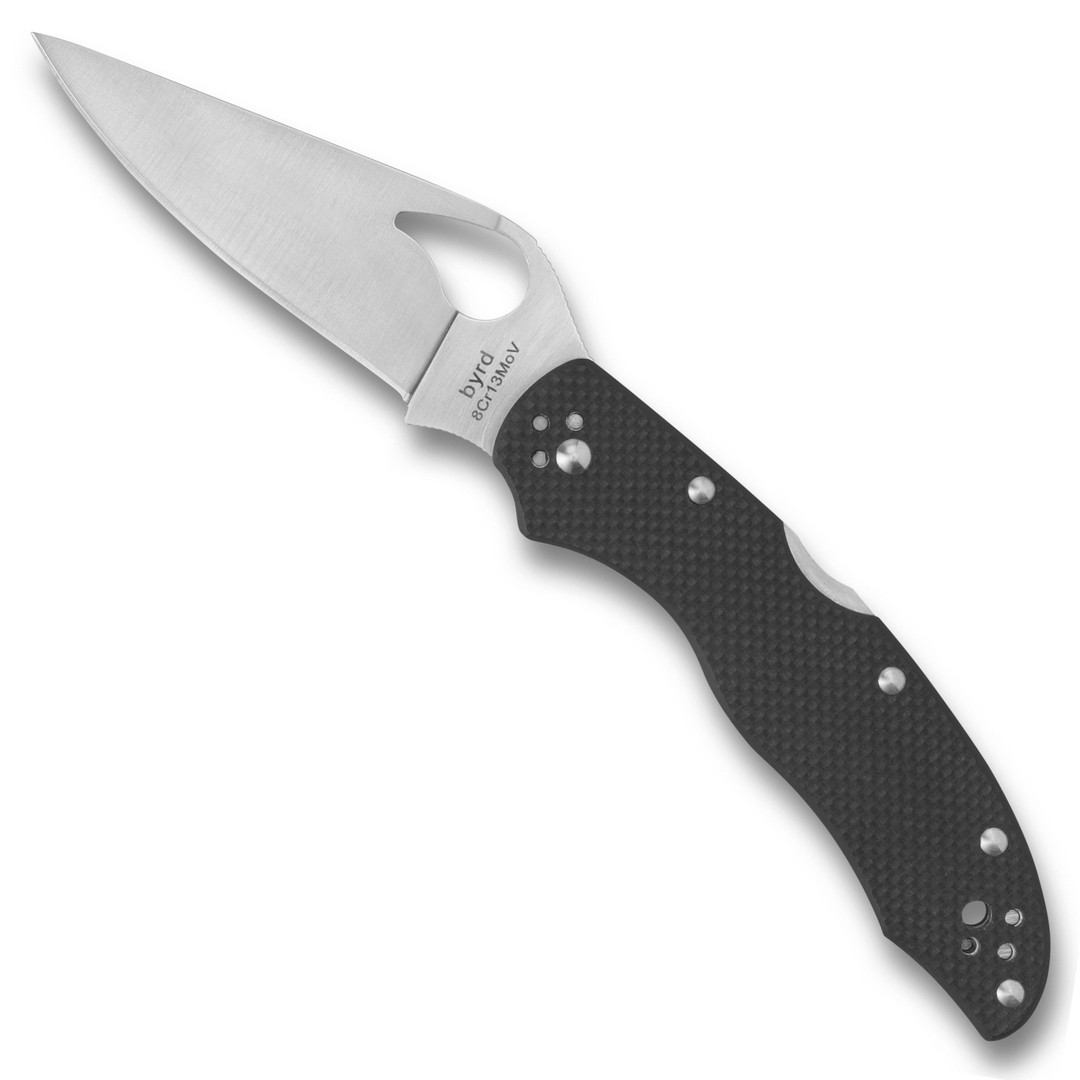 Byrd Harrier 2 G-10 Folder Knife, Satin Blade