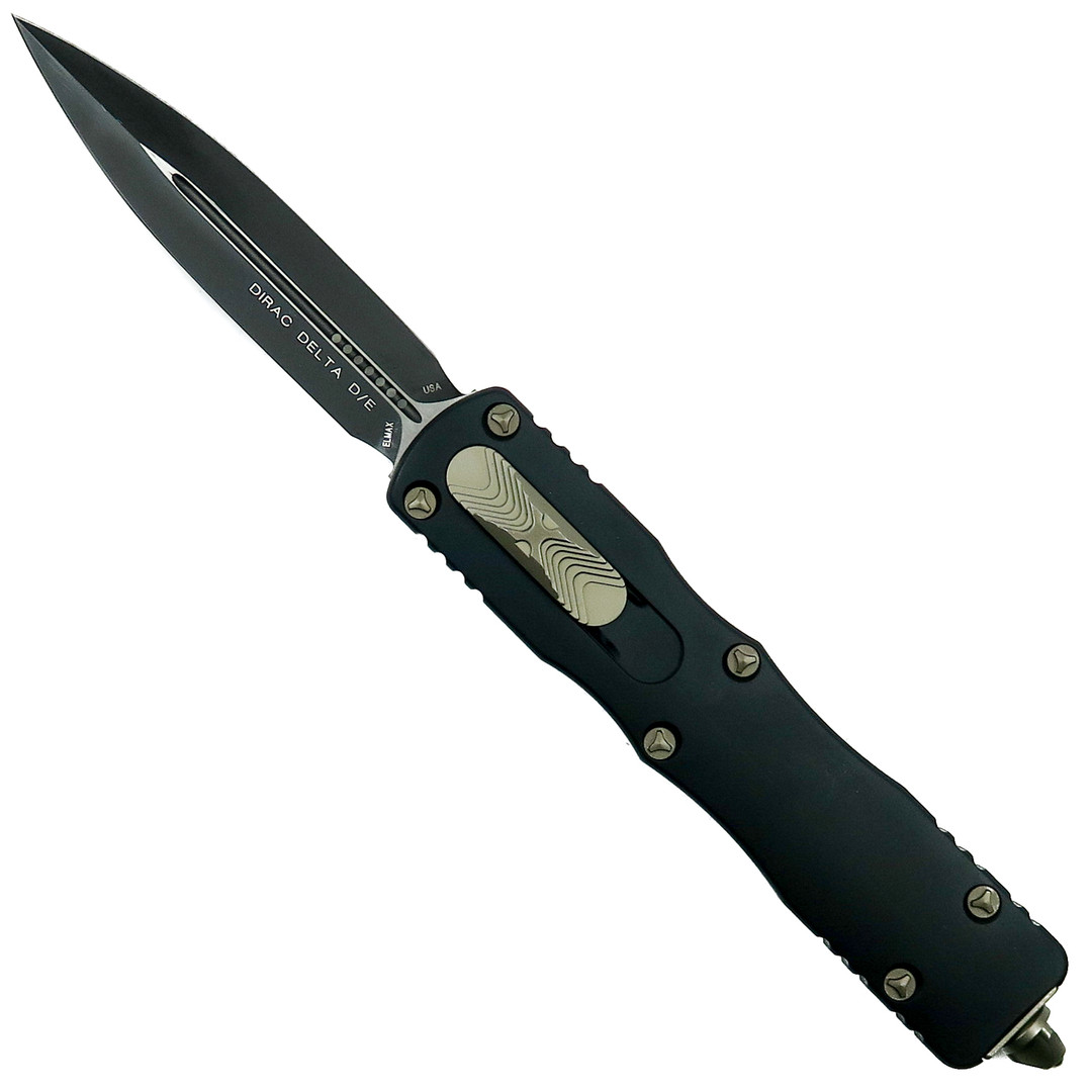 Microtech Dirac Delta Dagger OTF Auto Knife, Black Blade [Proof Run] 