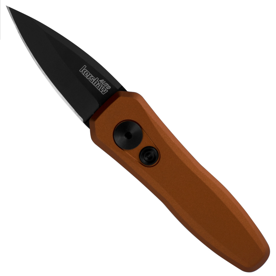 Kershaw Earth Brown Launch 4 Auto Knife, 1.9" Black Blade