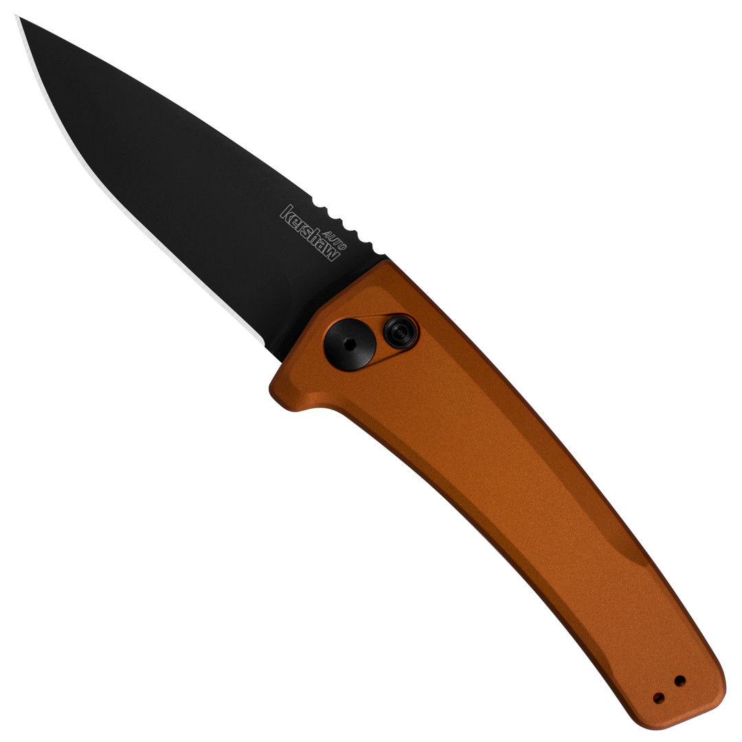 Kershaw Earth Brown Launch 3 Auto Knife, Black Blade