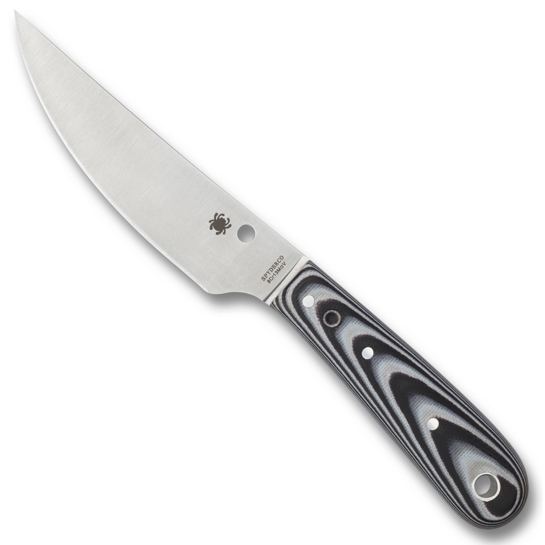 Spyderco Bow River Fixed Blade Knife, Satin Blade