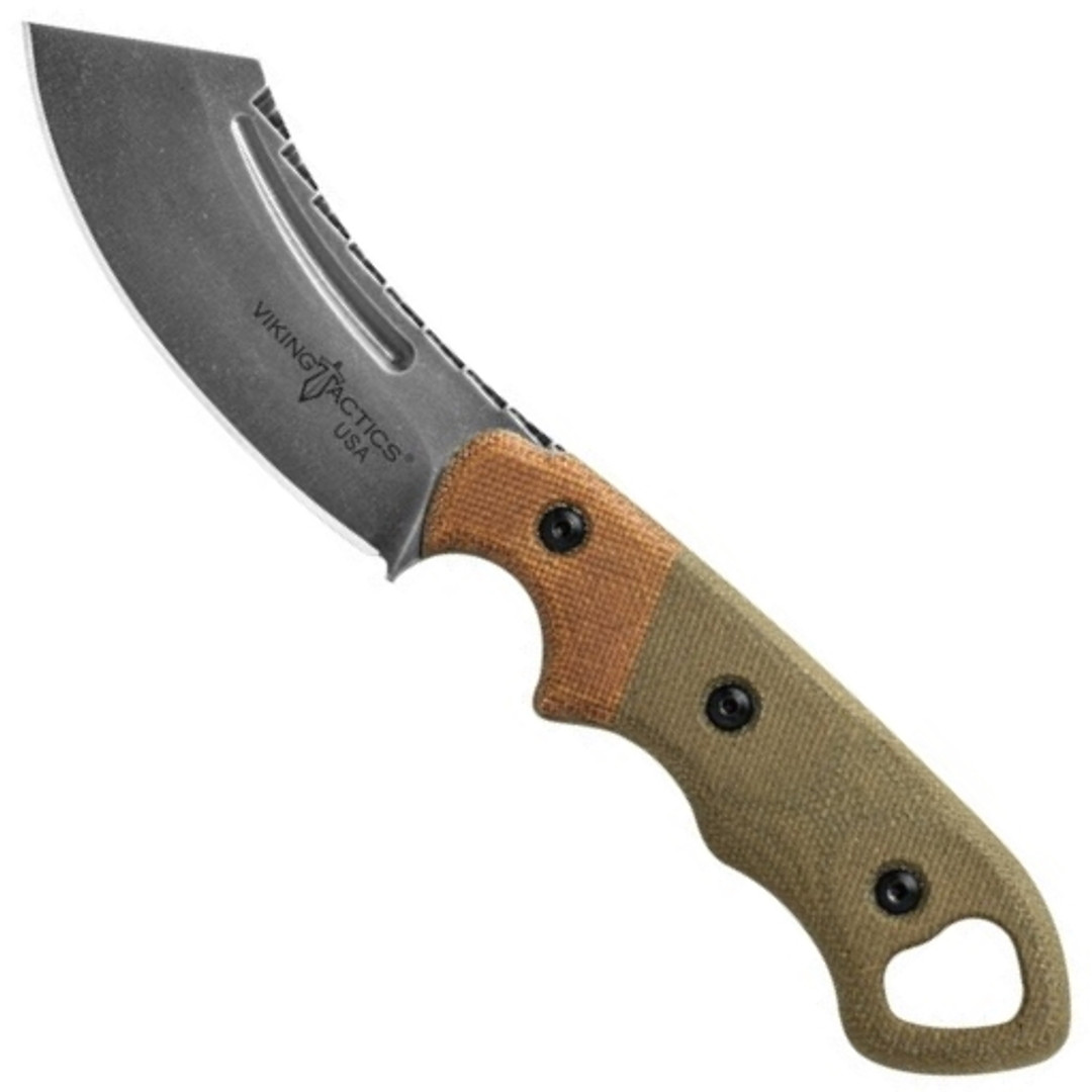 TOPS Viking Tactics Patriot Fixed Blade Knife, Acid Rain Blade