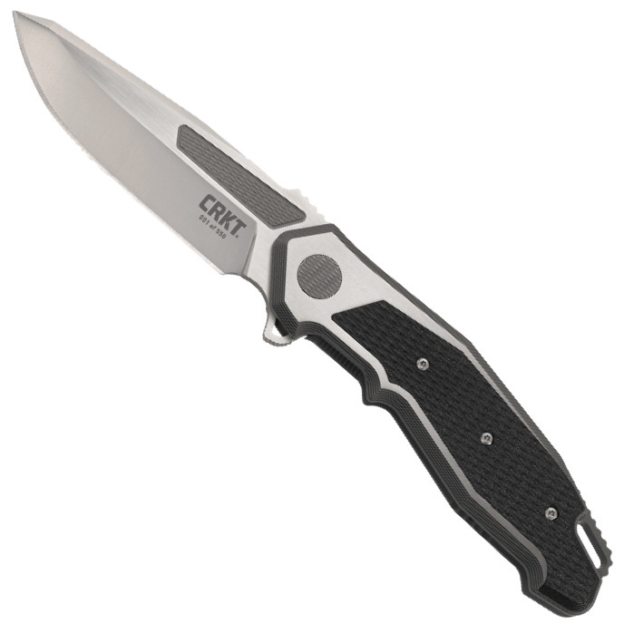 CRKT Panache Titanium Flipper Knife, Carbon Fiber, CTS-XHP Blade
