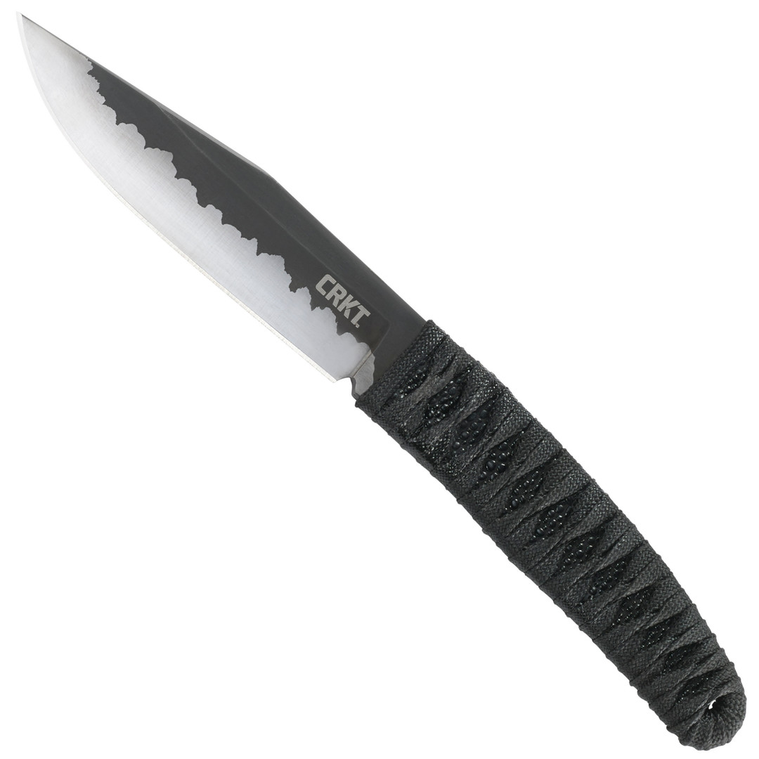 CRKT Nishi Fixed Blade Knife, Hamon Blade