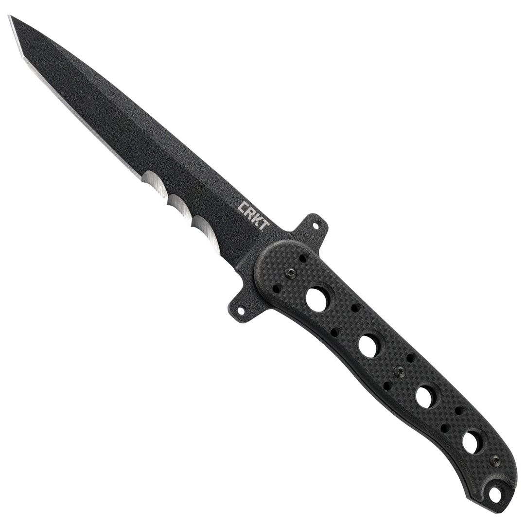CRKT M16-13FX Fixed Blade Knife, Black Combo Blade