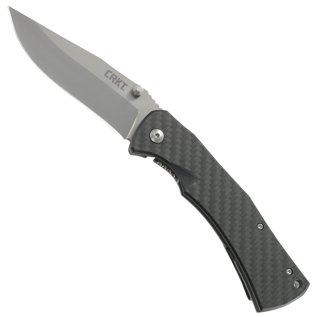 CRKT Xan Carbon Fiber Spring Assist Knife, Bead Blast Blade