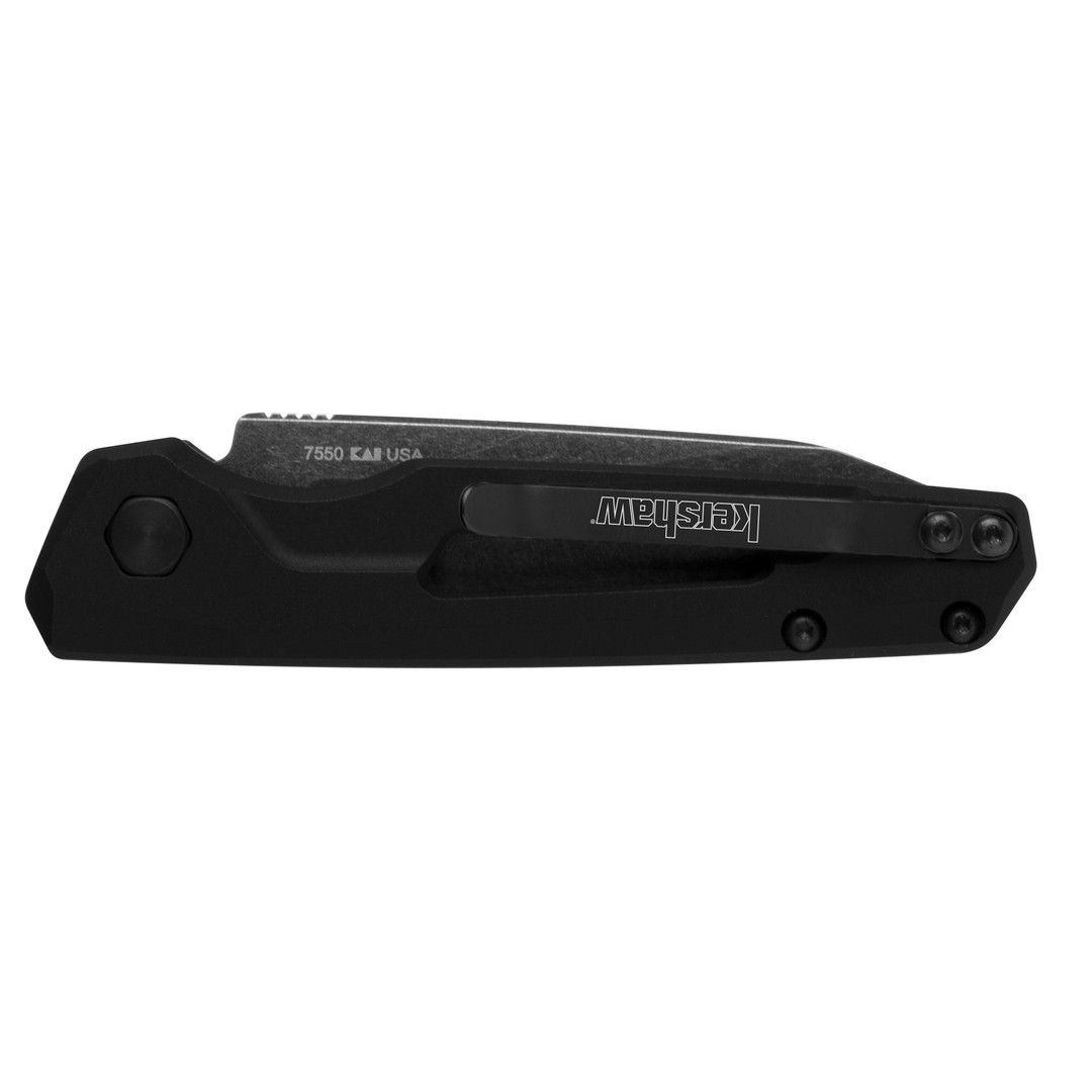 Kershaw Launch 11 Auto Knife, BlackWash Blade REAR VIEW