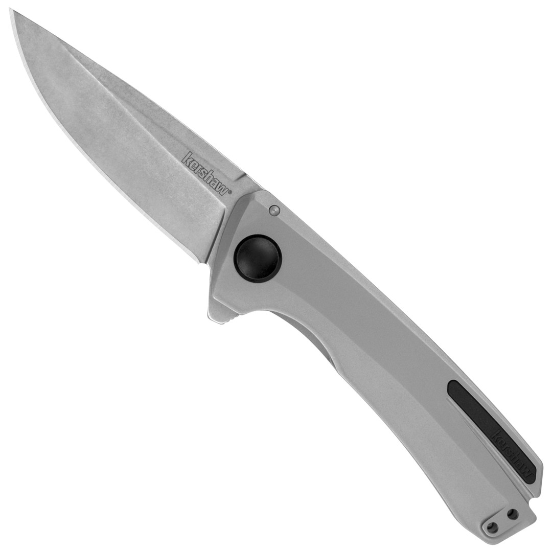 Kershaw Comeback Steel Flipper Knife, Stonewash Blade