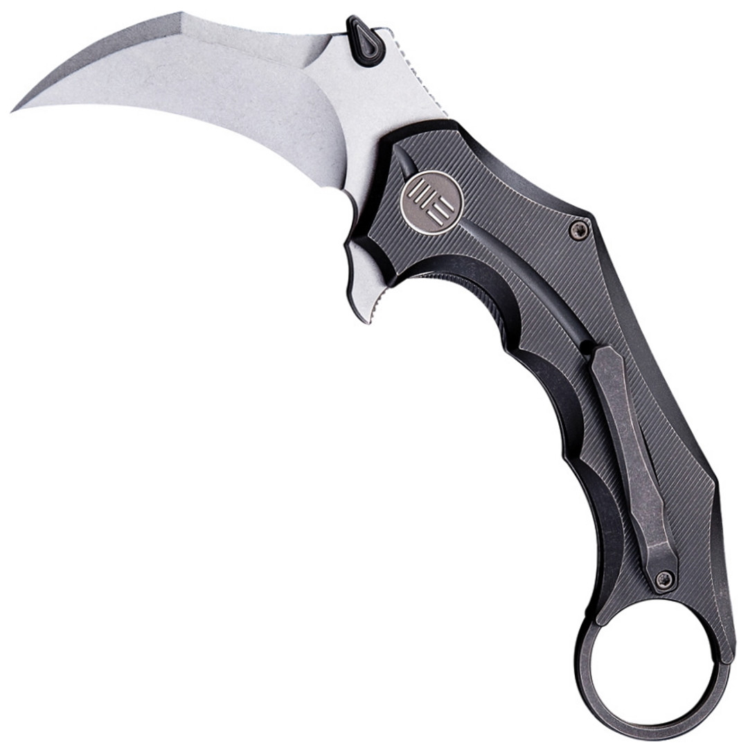 WE Knife Co. Incisor Karambit Titanium Flipper Knife, CPM-S35VN Blade