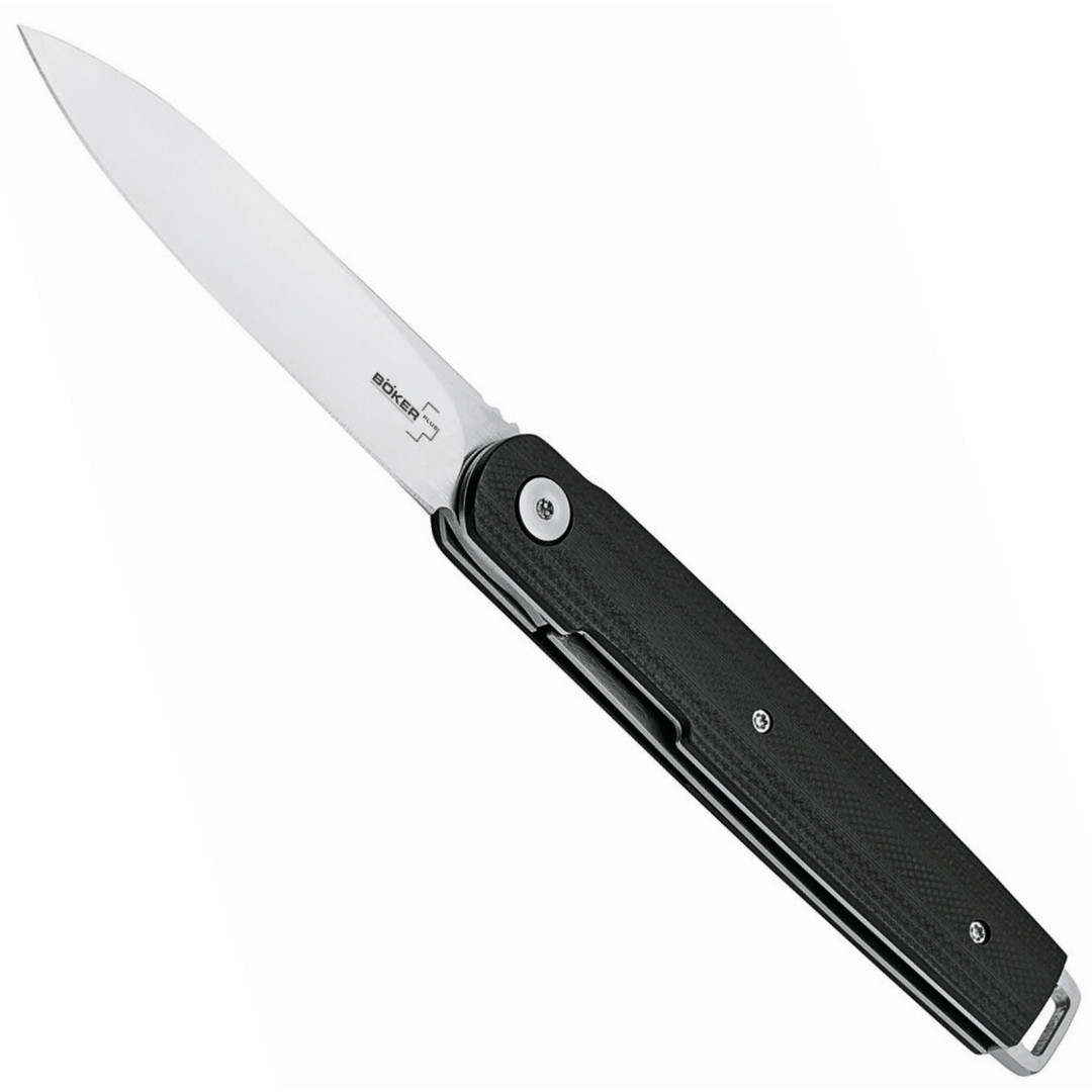 Boker Plus LRF Flipper Knife, Satin Blade