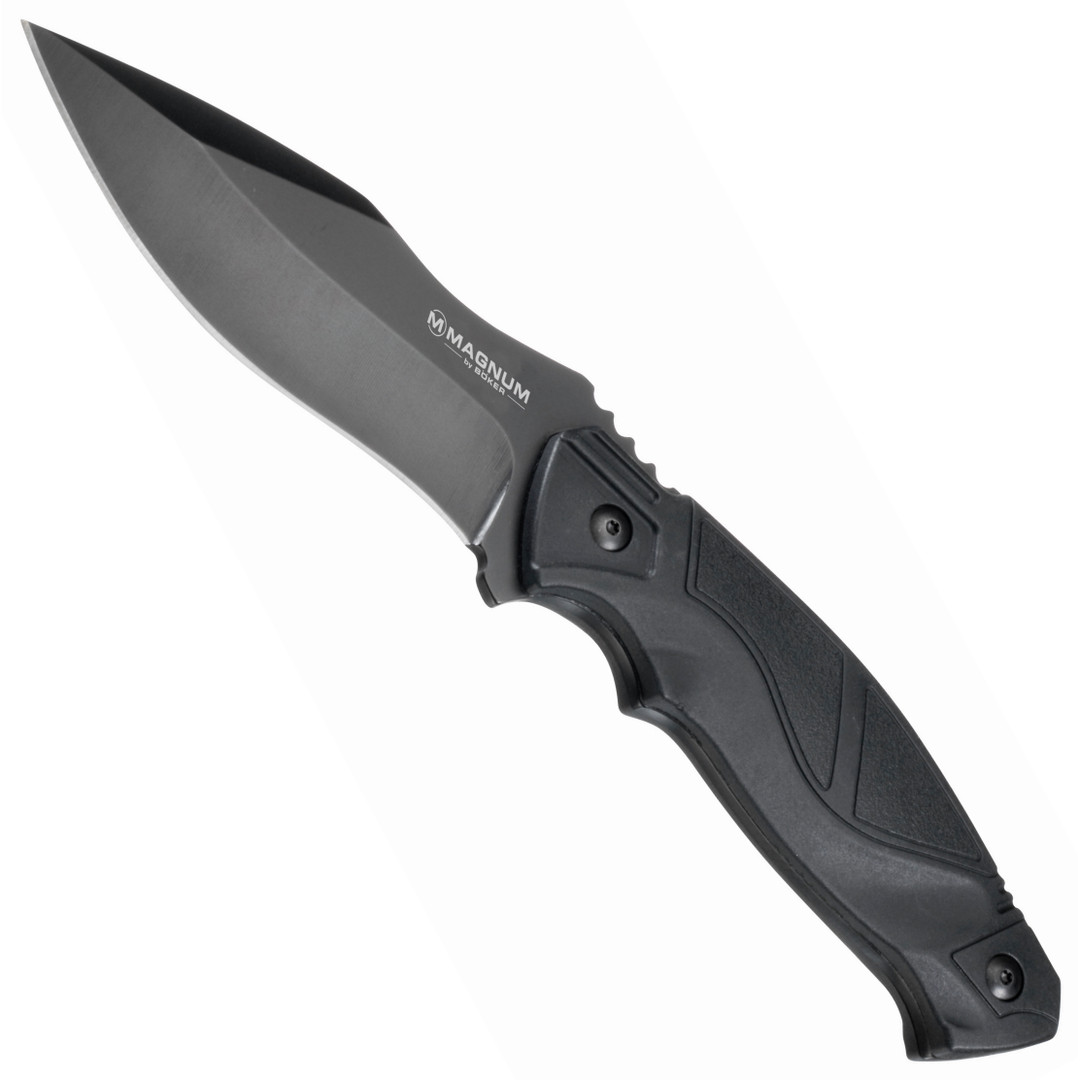 Boker Magnum Advance Pro Fixed Blade Knife, Black Blade