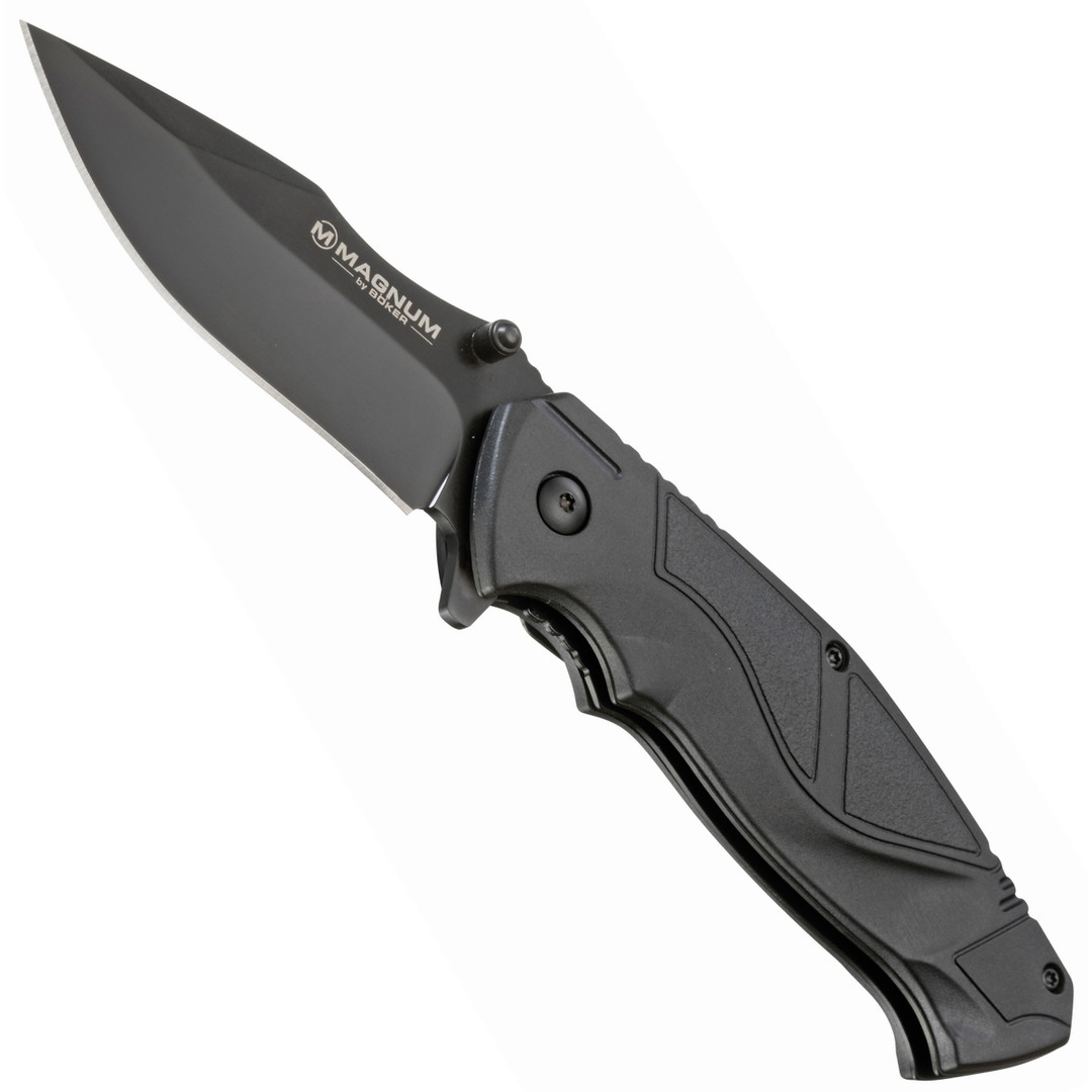 boker magnum all-black advance pro folder knife, black blade