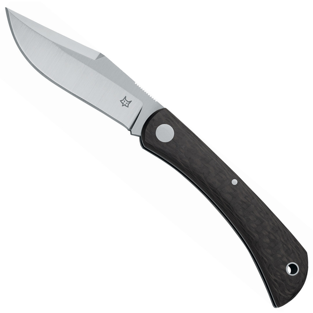 Fox Knives Libar Carbon Fiber Slip-Joint Folder Knife, M390 Blade