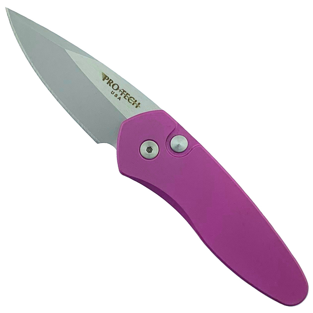 Pro-Tech Purple Sprint Auto Knife, 1.95" Stonewash Blade