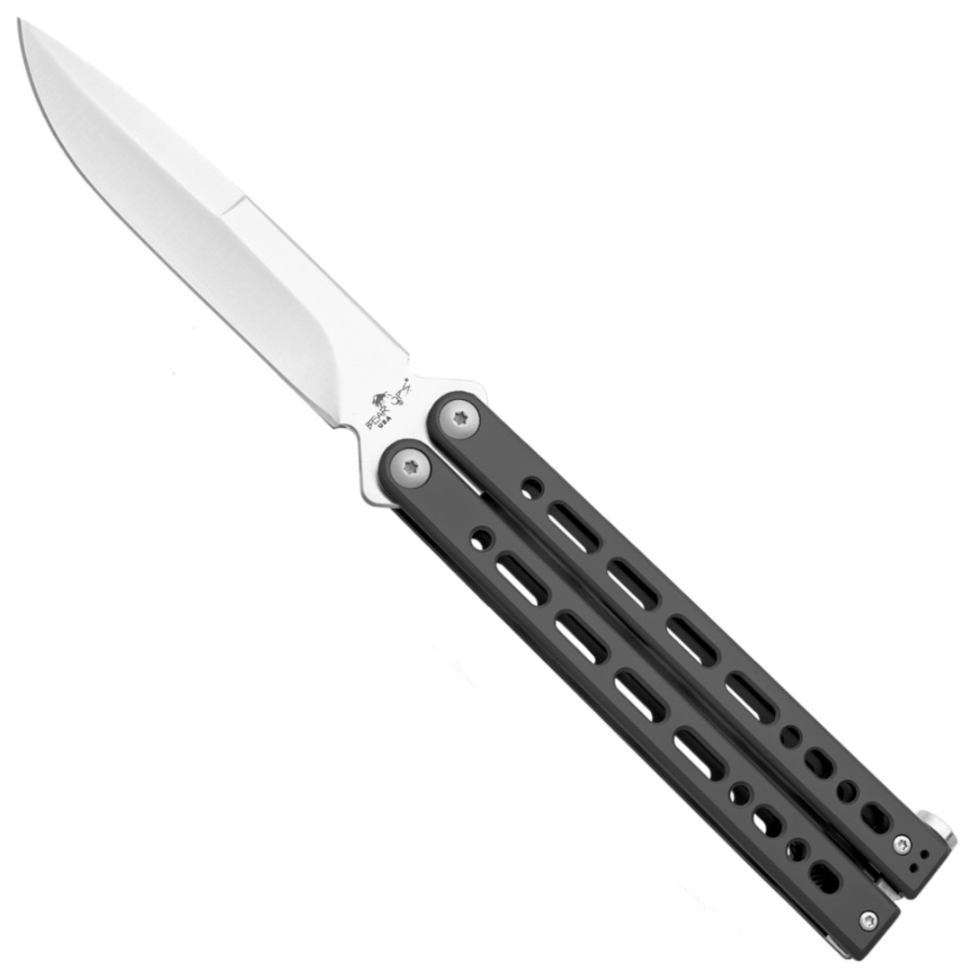 Bear OPS Black Bear Song VIII Bayonet Steel Butterfly Knife, 154CM Blade