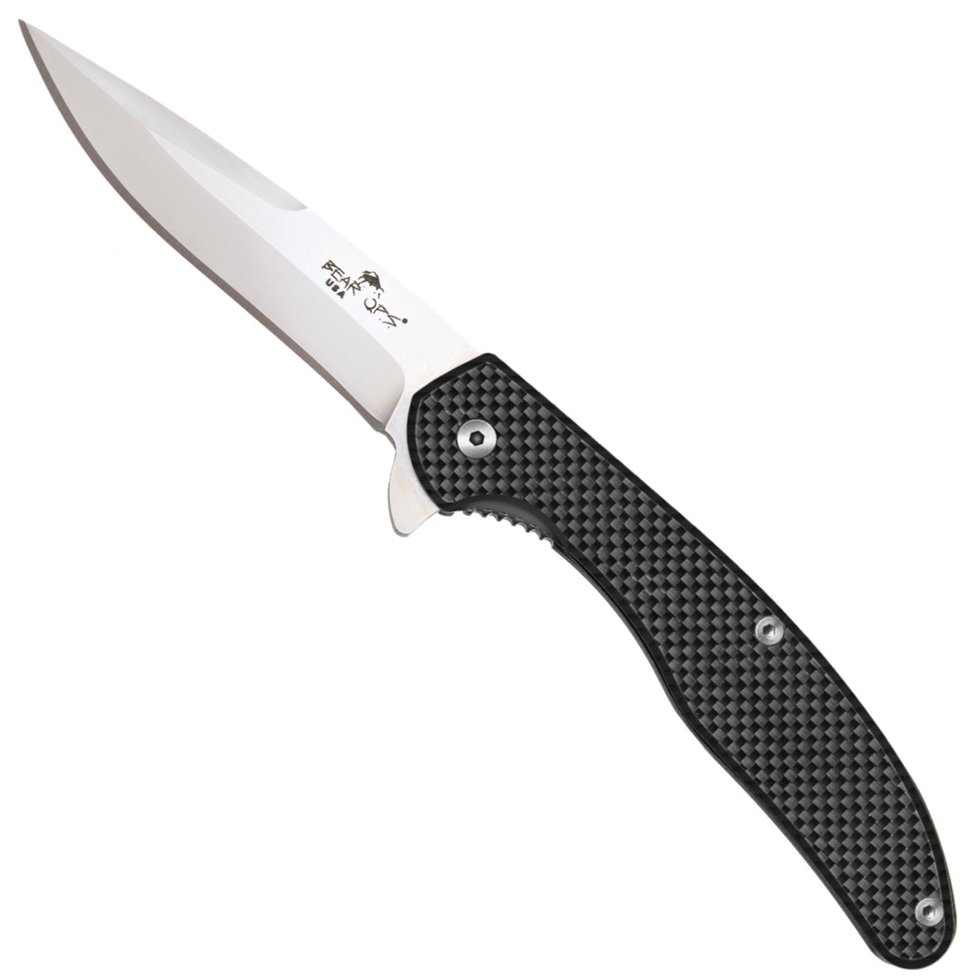 Bear OPS Rancor VIII Carbon Fiber/Titanium Flipper Knife, CPM-S35VN Blade