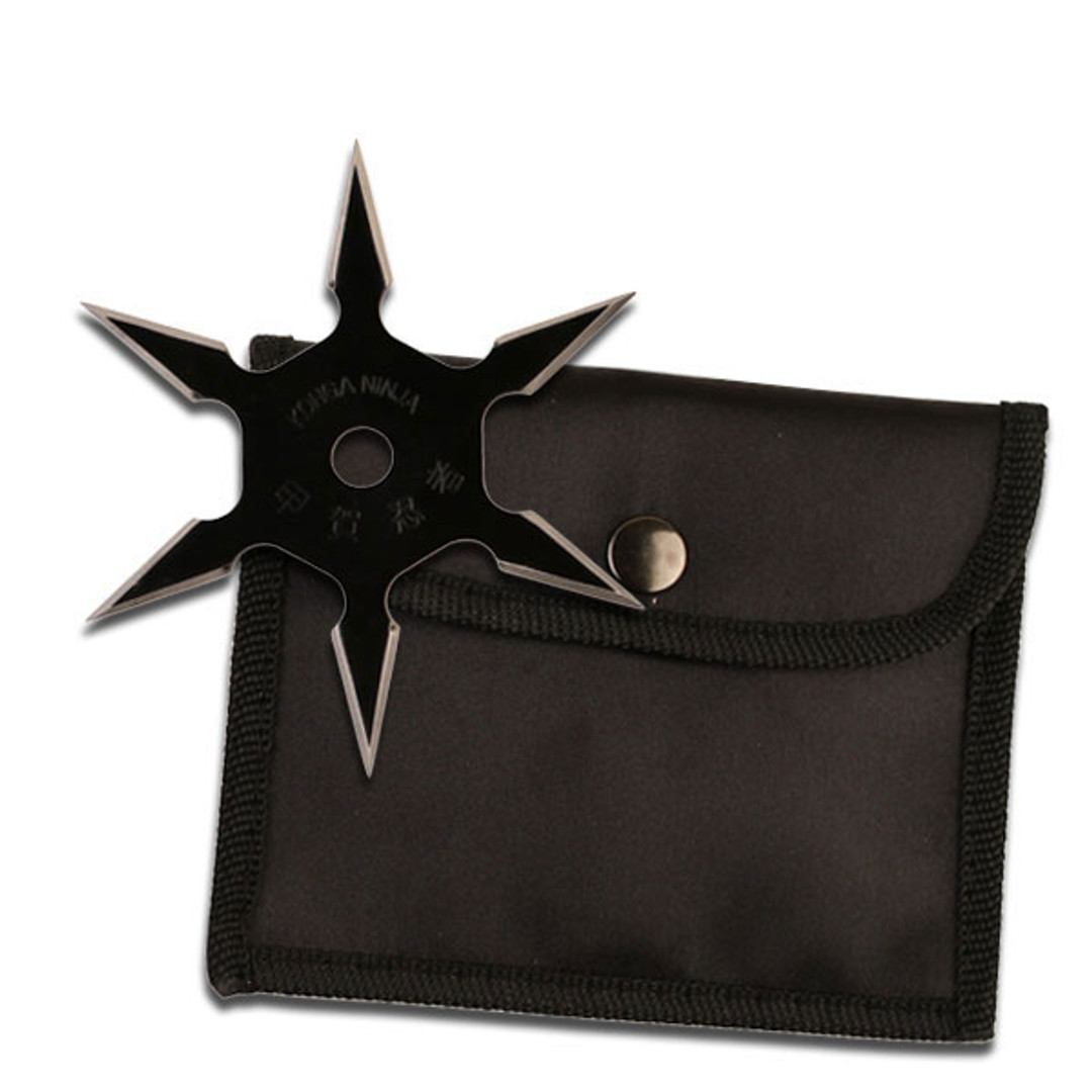 Perfect Point Throwing Star, 4" Black 