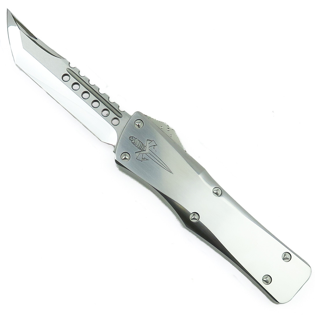 Marfione Custom 416SS Combat Troodon, Hellhound High Polish Blade